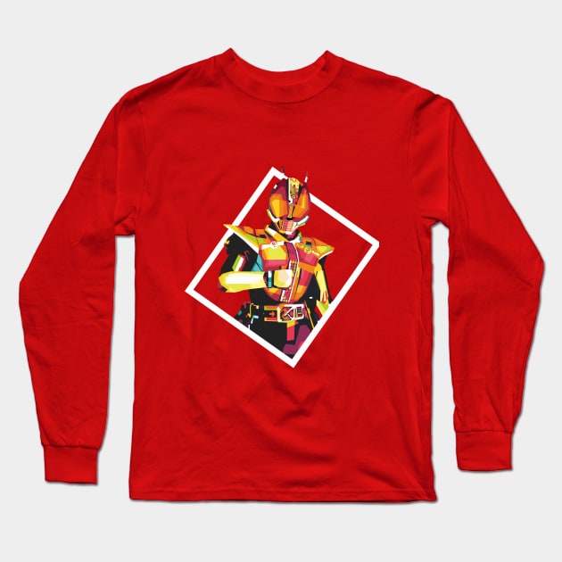 Kamen Rider Den O Sword Form Long Sleeve T-Shirt by desilutfiaa